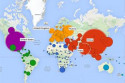 The map visualises how global emissions have developed over time and provides a snapshot ahead of the EU climate talks